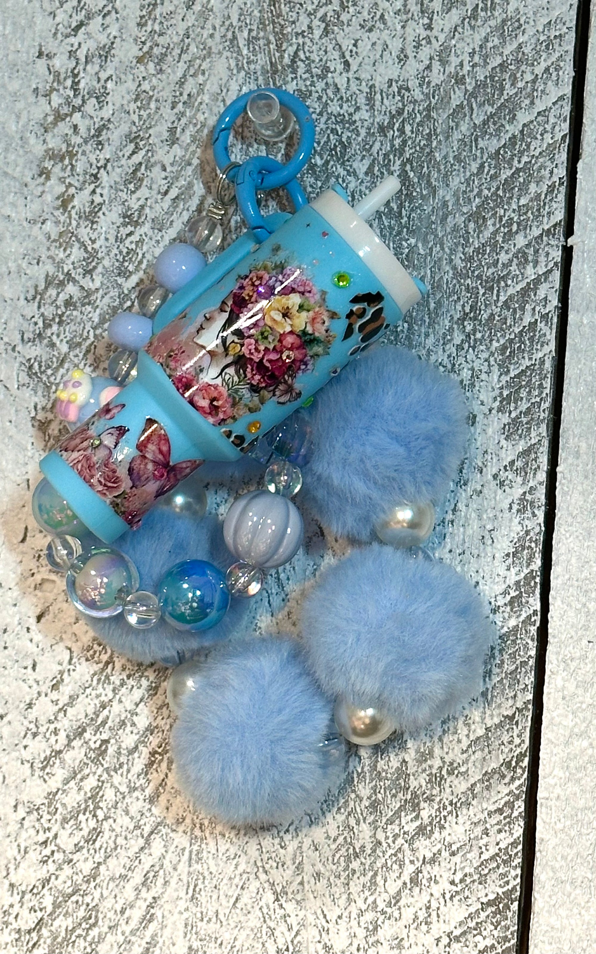Sweet & Sassy in Blue Tumbler Keychain