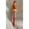 Tangerine Elephant Beaded Pen