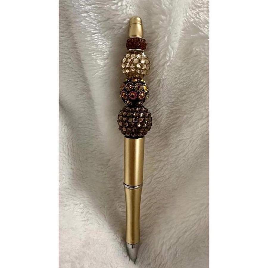Triple Chocolate Crystal Beaded Pen