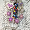 Triple the Charm in Purple Bag Chain