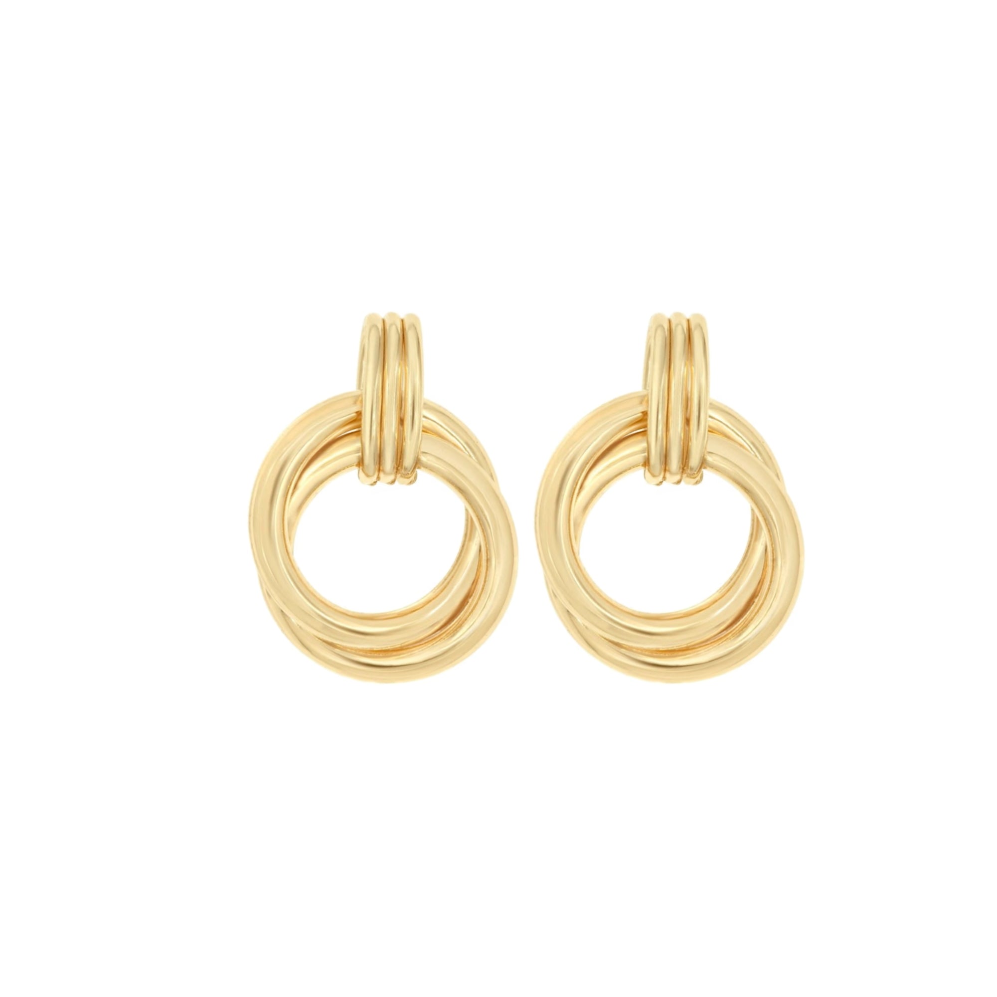 18k Yellow or White Gold Tori Earrings