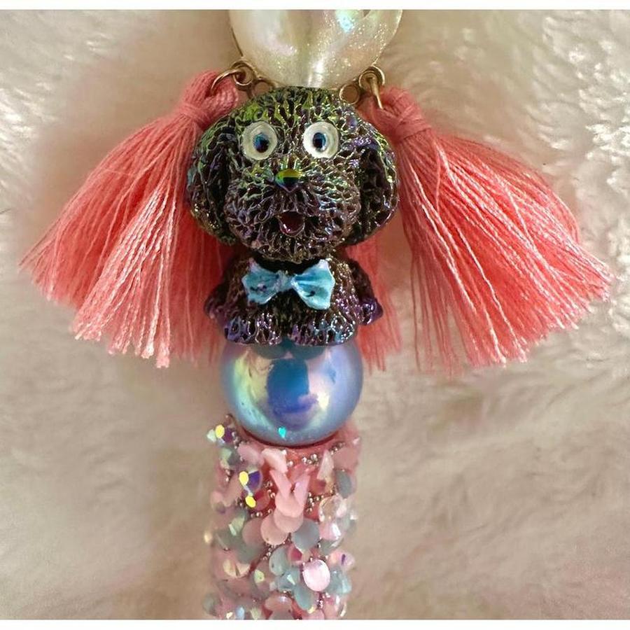 Upcycled Jewelry Doggie Beaded Pen