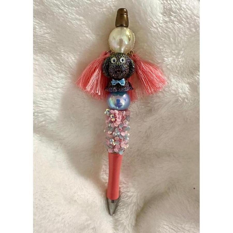 Upcycled Jewelry Doggie Beaded Pen