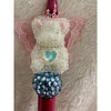 White Crystal Fairy Bear Beaded Pen