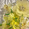 Yellow Brooch Triple Strand Bag Chain