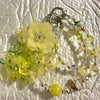 Yellow Brooch Triple Strand Bag Chain