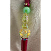 Yellow Unicorn Floral Beaded Pen