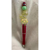 Yellow Unicorn Floral Beaded Pen