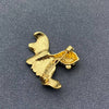 Rhinestone Goldfish Brooch