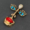 Creative Enamel Face Brooch