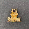 Enamel Frog Prince Brooch