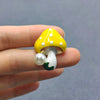 Simple Cute Mushroom Brooch: Red