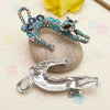 Rhinestone Creative Lazy Cat Brooch