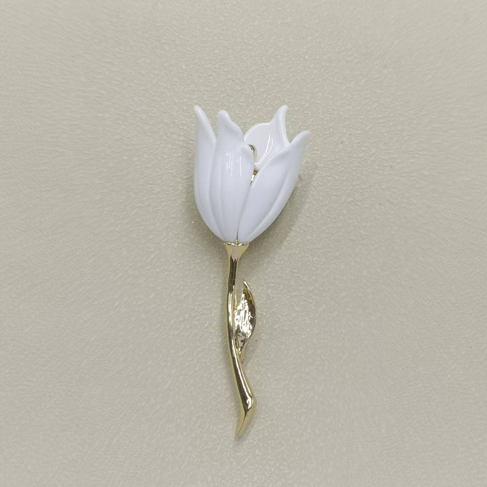 Vintage Tulip Brooch