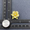 Enamel Flower Brooch