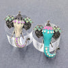 Vintage Indian Style Enamel Elephant Head Brooch