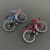 Rhinestone Bicycle Brooch: Red
