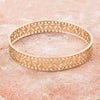Cut it Out Bangle Golden Bracelet