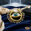 Schiaparelli-Inspired Evil Eye Brooch