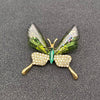 Rhinestone Butterfly Brooch