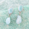 Dolce Blue Larimar and Sterling Silver Drop Earrings