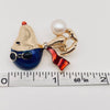 Enamel Cute Dog Pilot Brooch