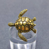 Turtle Brooch: Silver