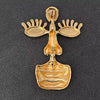 Creative Enamel Face Brooch