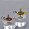 Vintage Aladdin Lamp Brooch: Blue