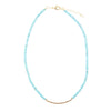 Little Bit Turquoise Golden Bar Necklace