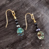 Xavier Genuine Abalone Onyx Earrings